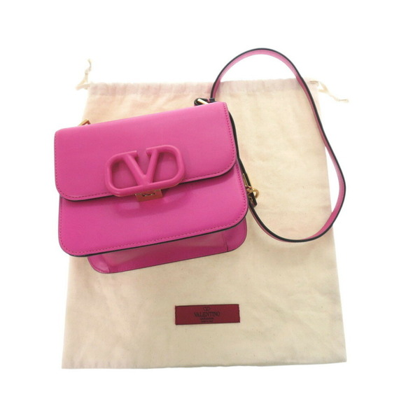 VALENTINO GARAVANI Pink Leather Shoulder Bag - Picture 3 of 10